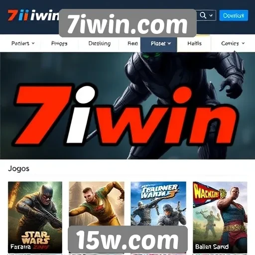 Exploração das opções de download de jogos no site 7iwin