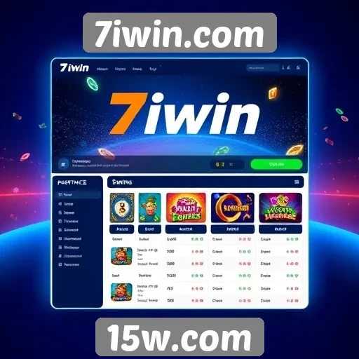 Interface do usuário no 7iwin.com em destaque